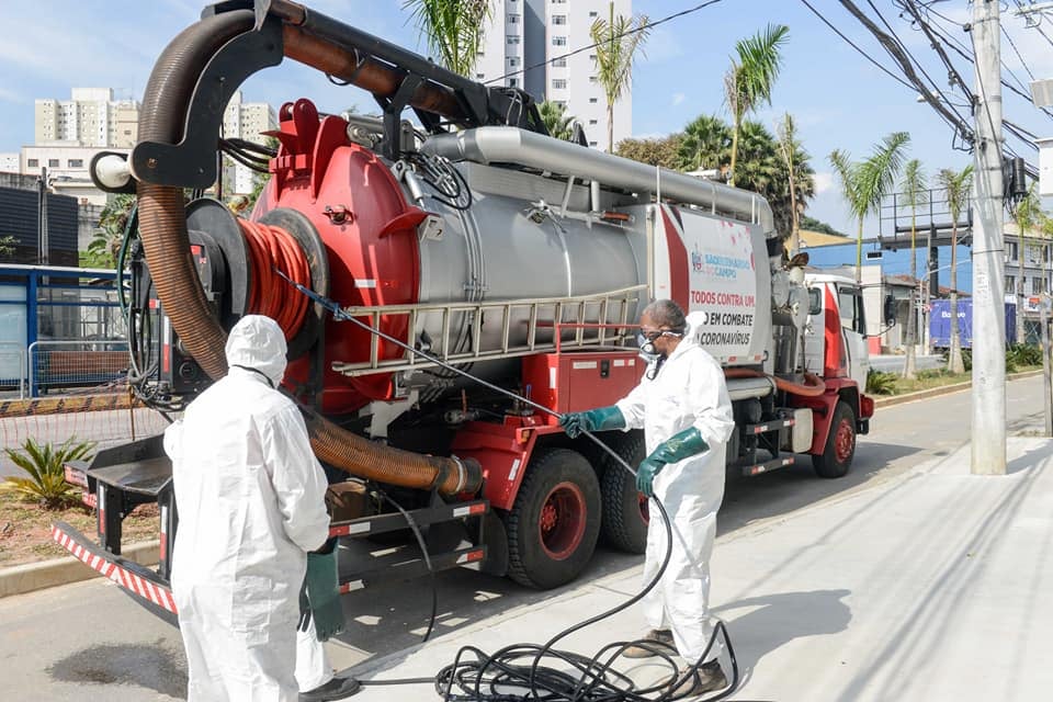 SÃO BERNARDO REFORÇA SANITIZAÇÃO DE VIAS DA CIDADE