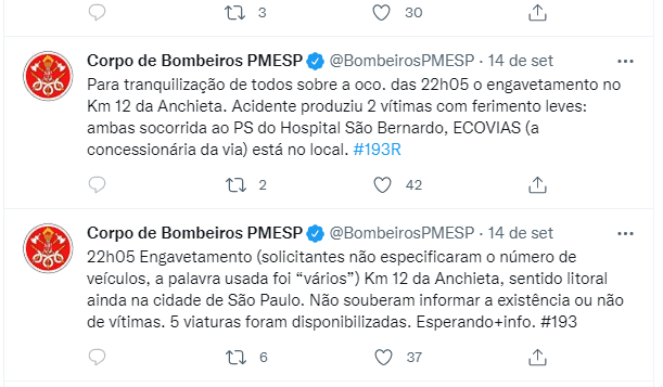 ENGAVETAMENTO DEIXA FERIDOS NA ANCHIETA, TV São Bernardo - Notícias de São Bernardo do Campo - TVSBC