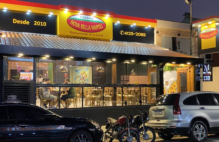 PIZZARIA NOVA BELLA NAPOLI INAUGURA SALÃO HOJE (15/12)
