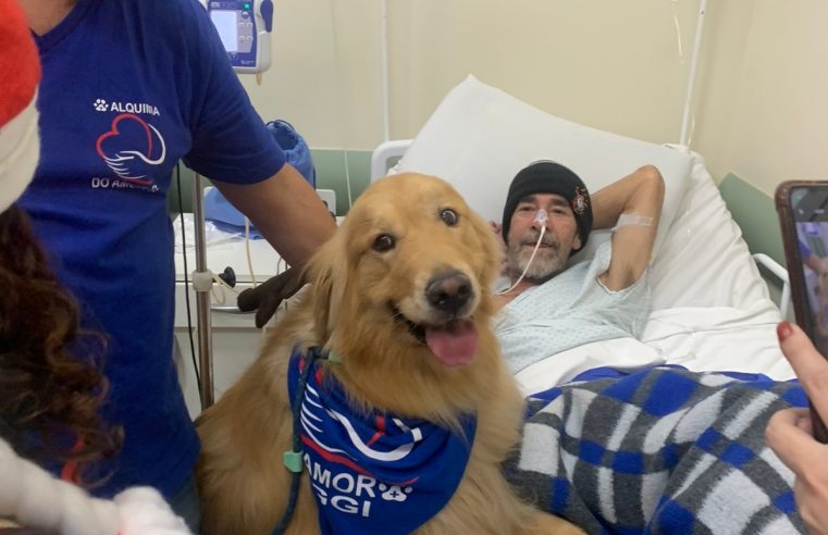 PACIENTES DO HOSPITAL ANCHIETA RECEBEM VISITA ESPECIAL DE NATAL