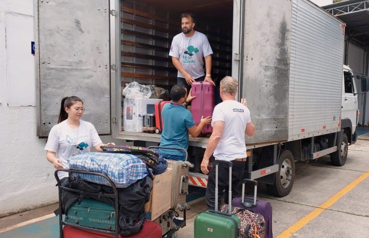 LATAM DOA MAIS DE 80 BAGAGENS ESQUECIDAS ÀS VÍTIMAS DAS CHUVAS NO LITORAL DE SÃO PAULO