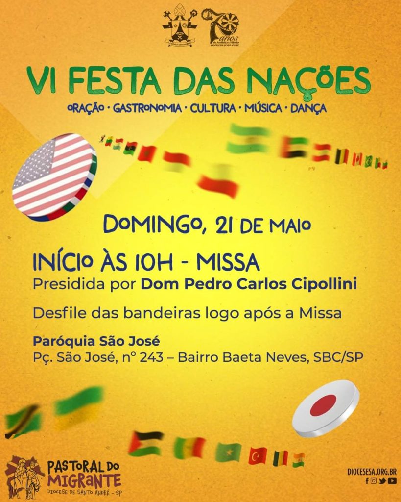 FESTA DAS NAÇÕES CHEGA À SÃO BERNARDO DO CAMPO COM CULTURA E GASTRONOMIA INTERNACIONAL