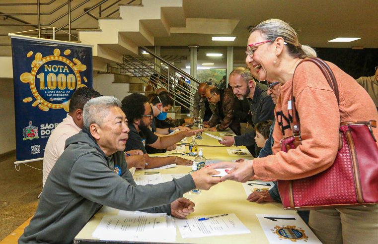 PROGRAMA NOTA 1.000 DISTRIBUI R$100 MIL EM PRÊMIOS EM SÃO BERNARDO DO CAMPO