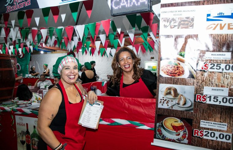 ÚLTIMO FIM DE SEMANA DA 30ª FESTA ITALIANA DE SÃO CAETANO EM GRANDE ESTILO COM SHOW DE ZIZI POSSI