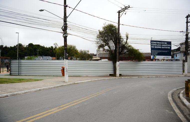 PREFEITO ORLANDO MORANDO AUTORIZA OBRAS DO COMPLEXO AQUÁTICO NO BATISTINI