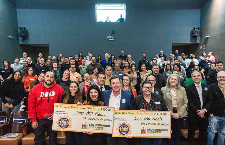 PROGRAMA NOTA 1.000 DA PREFEITURA DE SÃO BERNARDO DISTRIBUI R$ 100 MIL EM SEU 36º SORTEIO