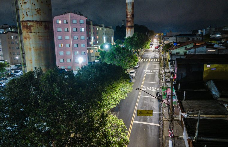 SÃO BERNARDO INVESTE R$ 2,2 MILHÕES PARA IMPLANTAÇÃO DE ILUMINAÇÃO EM LED NO ALVES DIAS