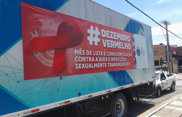 SÃO CAETANO REALIZA CAMPANHA SOBRE DEZEMBRO VERMELHO E RECEBE SELO DE ELIMINAÇÃO DA TRANSMISSÃO VERTICAL DO HIV
