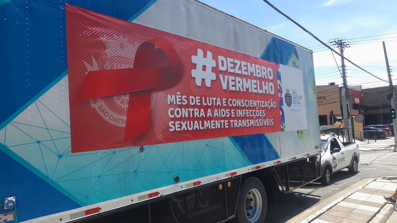 SÃO CAETANO REALIZA CAMPANHA SOBRE DEZEMBRO VERMELHO E RECEBE SELO DE ELIMINAÇÃO DA TRANSMISSÃO VERTICAL DO HIV