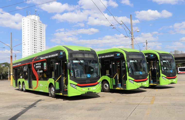ELETRA ENTREGA 15 ÔNIBUS ELÉTRICOS FABRICADOS EM SÃO BERNARDO PARA SÃO PAULO