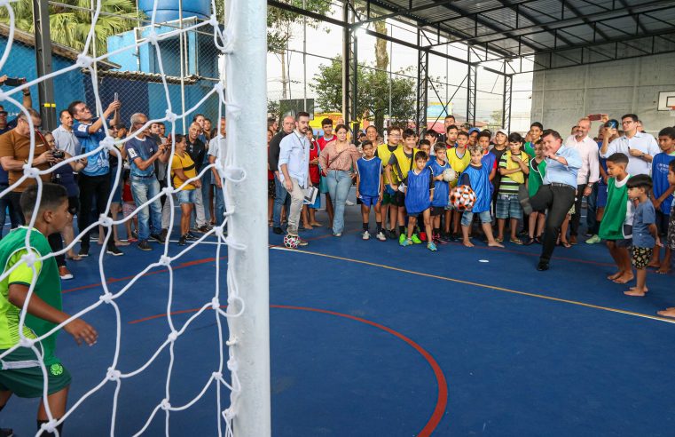 PREFEITURA DE SÃO BERNARDO REVITALIZA ESPAÇO ESPORTIVO MULTIUSO NA REGIÃO DO RIACHO GRANDE