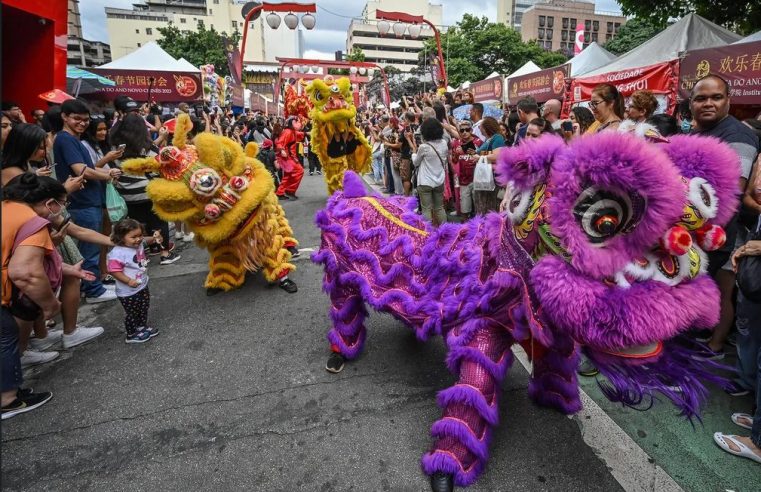 A FESTA TRADICIONAL ACONTECE NESTE FINAL DE SEMANA E CELEBRA A CHEGADA DO ANO DO DRAGÃO NO CALENDÁRIO CHINÊS