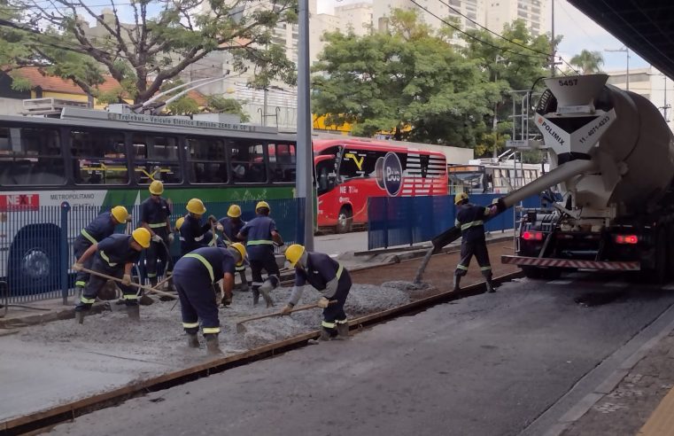 CORREDOR ABD E TERMINAL SANTO ANDRÉ OESTE RECEBEM OBRAS DE MELHORIAS