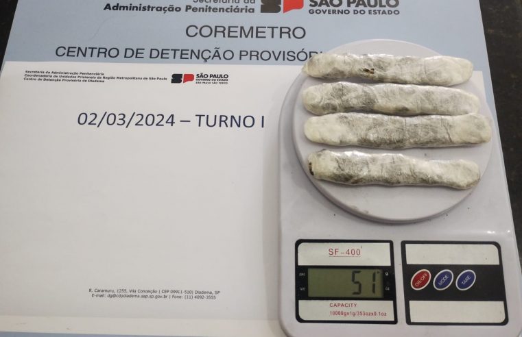 MULHER É DETIDA TENTANDO ENTRAR COM DROGAS NO CÓS DA CALÇA EM PRISÃO DE DIADEMA