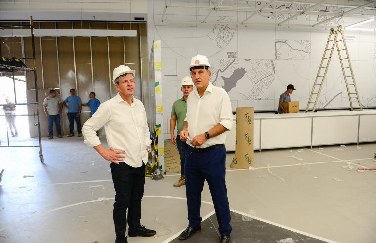 PREFEITO ORLANDO MORANDO ACOMPANHA ETAPA FINAL DE OBRAS DO OUTLET PREMIUM DE SÃO BERNARDO