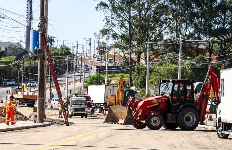 OBRAS DA ESTRADA SAMUEL AIZEMBERG ATINGEM 80% DE EXECUÇÃO EM SÃO BERNARDO