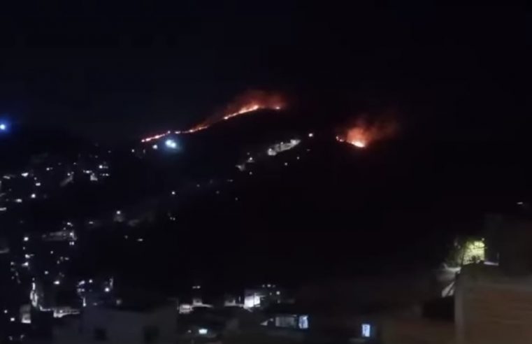 INCÊNDIO EM MORRO NO MONTANHÃO PREOCUPA MORADORES