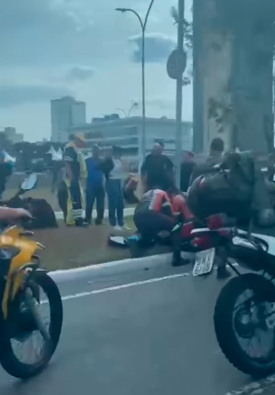 MOTOCICLISTA PERDE A VIDA EM ACIDENTE EM FRENTE AO PAÇO MUNICIPAL