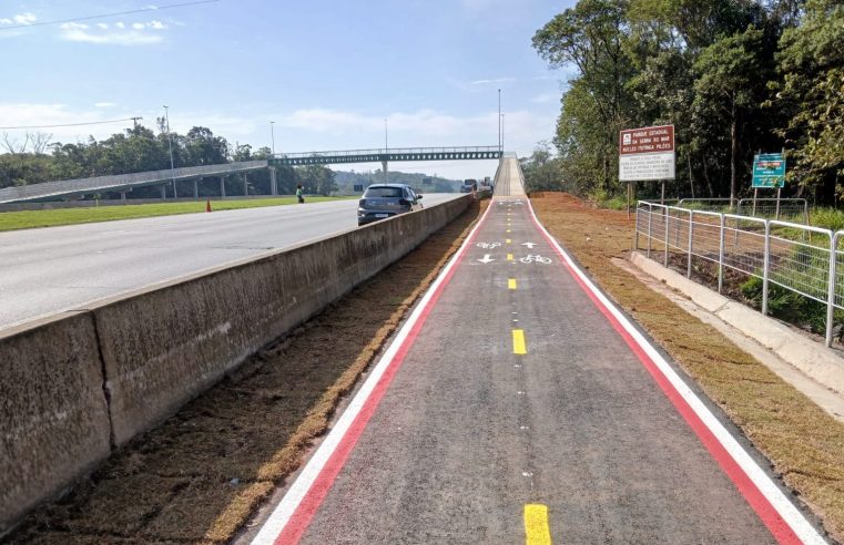 PASSARELA E CICLOVIA SÃO INAUGURADAS NA RODOVIA DOS IMIGRANTES