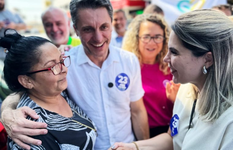 ALEX MANENTE FAZ CAMINHADA NO TABOÃO E APRESENTA AÇÕES PARA FORTALECER O COMÉRCIO LOCAL