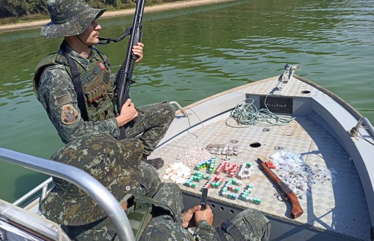 POLÍCIA AMBIENTAL APREENDE ARMAS E DROGAS NA REPRESA BILLINGS EM SÃO BERNARDO