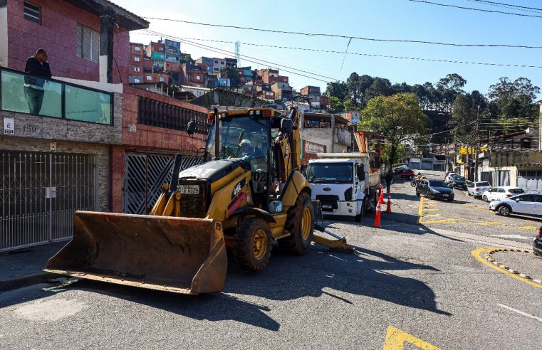 SÃO BERNARDO INICIA OBRAS DE SANEAMENTO E RECAPEAMENTO ENTRE BAETA E PARQUE SÃO BERNARDO