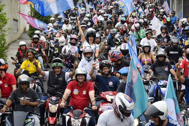 LUIZ FERNANDO PARTICIPA DE CARREATA E PASSEIO DE MOTO EM SÃO BERNARDO