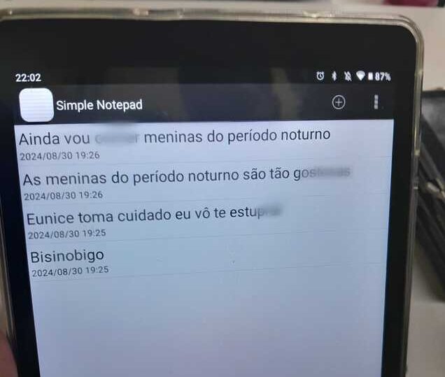 PROFESSORA DE ESCOLA ESTADUAL DE SÃO BERNARDO SOFRE AMEAÇAS DE ALUNO E APONTA OMISSÃO POR PARTE DA DIREÇÃO DA ESCOLA