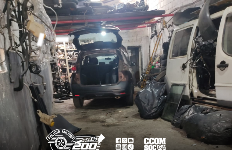 DESMANCHE DE VEÍCULOS ROUBADOS É DESMANTELADO EM DIADEMA