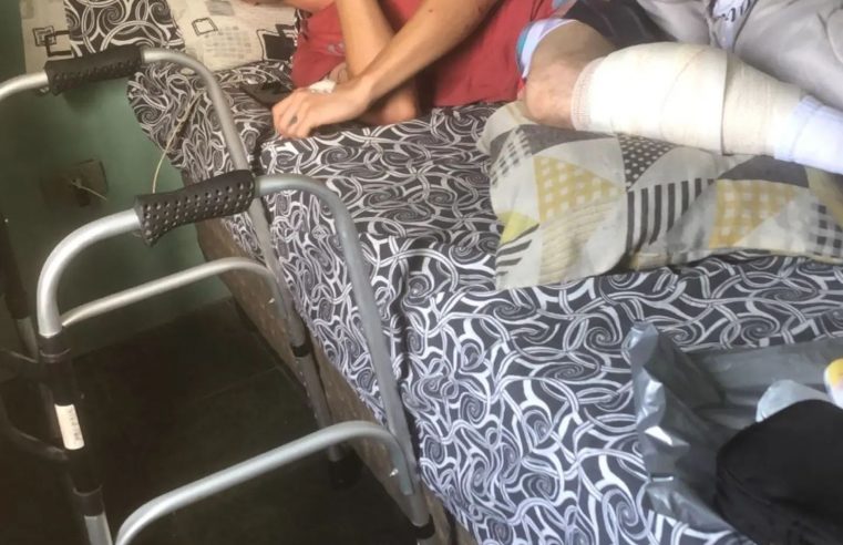 HOMEM É ATACADO POR DOIS CACHORROS PITBULL NA AVENIDA JOÃO FIRMINO E DONO FOGE SEM PRESTAR ASSISTÊNCIA