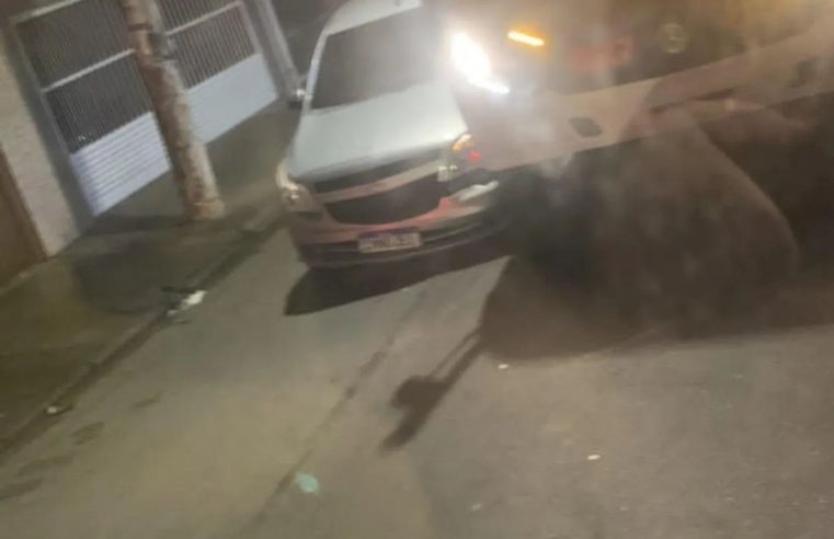 ACIDENTE ENTRE ÔNIBUS E CARRO NO JARDIM SILVINA