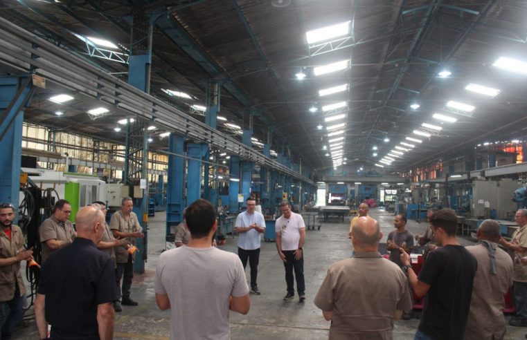 LUIZ FERNANDO VISITA OBRAS E FÁBRICA EM SÃO BERNARDO