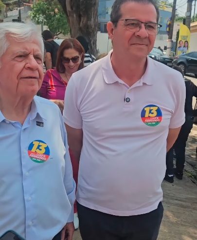 LUIZ FERNANDO VOTA E DIZ ESTAR CONFIANTE NO SEGUNDO TURNO