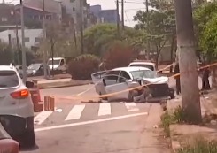 TRÊS CRIMINOSOS AVANÇAM SEMÁFORO E TIRAM A VIDA DE MOTOCICLISTA NA DIVISA DE MAUÁ E SANTO ANDRÉ