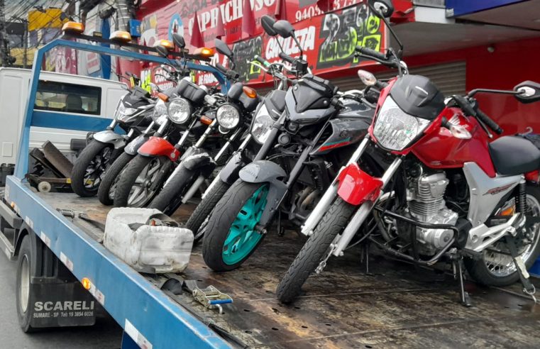 GCM É ACIONADA PARA ENCERRAR PANCADÃO NO PARQUE SÃO BERNARDO; 16 MOTOS SÃO APREENDIDAS E ESTABELECIMENTO É FECHADO