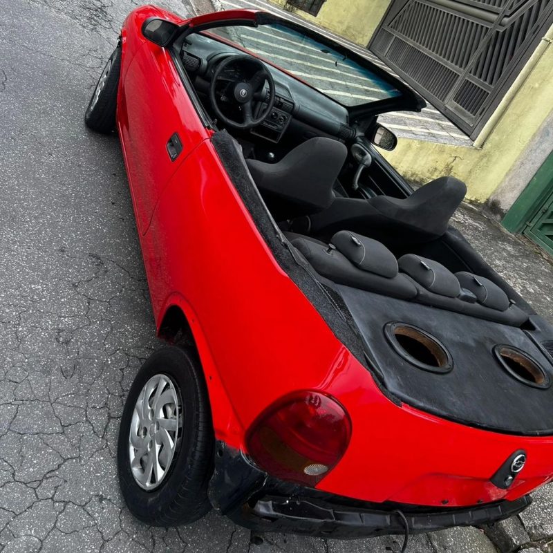 MORADOR DE SANTO ANDRÉ CUSTOMIZA CORSA 1998 E IMPRESSIONA COM RESULTADO