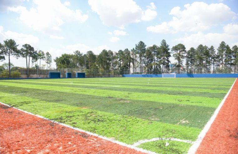 CAMPO DE FUTEBOL DO NOVA PETRÓPOLIS ENTRA NA RETA FINAL DAS OBRAS