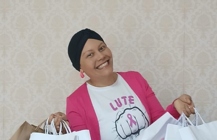 MORADORA DE SÃO BERNARDO COM CÂNCER CRIA O PROJETO “SACOLINHAS DE AMOR” E AJUDA OUTRAS MULHERES EM TRATAMENTO