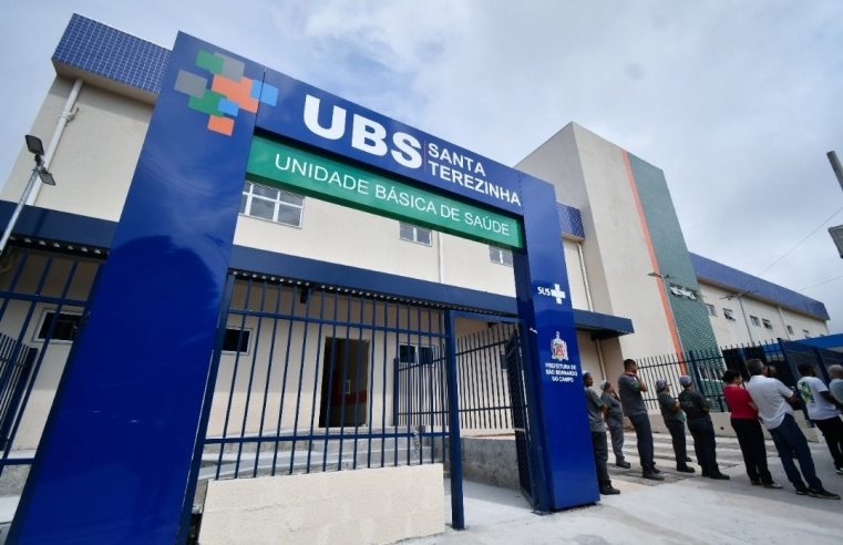 NOVAS UBSs NO JARDIM CALUX E SANTA TEREZINHA SÃO INAUGURADAS HOJE EM SÃO BERNARDO