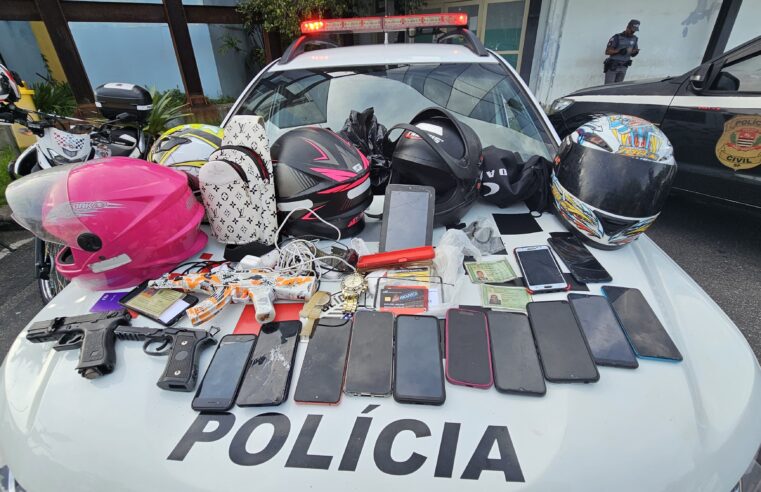 SANTO ANDRÉ: PM DESMANTELA TRIO ESPECIALIZADO EM ROUBO E ENCONTRA DEPÓSITO DE ITENS FURTADOS