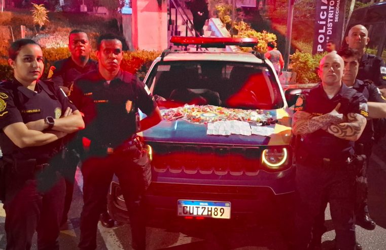 GCM DE SÃO BERNARDO PRENDE INDIVÍDUO COM DROGAS PRÓXIMO À EMEB IRMÃ ODETE