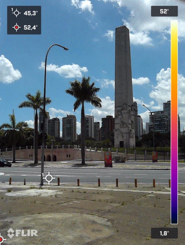 FOTOS MOSTRAM TEMPERATURAS SUPERIORES A 50ºC EM PONTOS DE CARNAVAL DE SÃO PAULO
