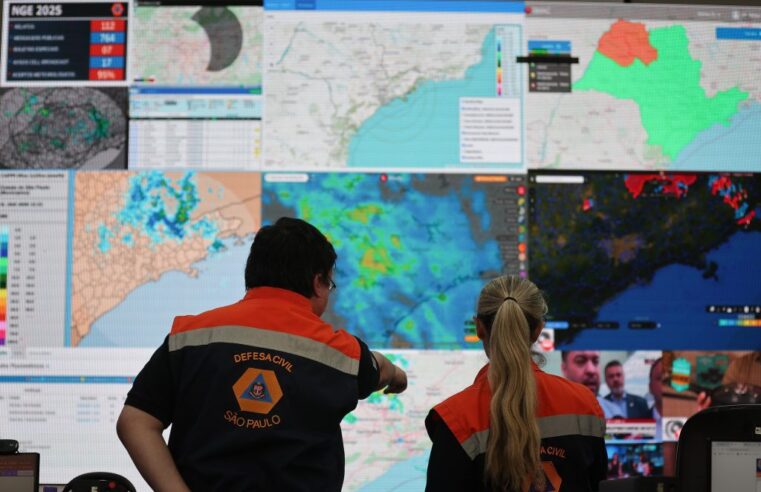 DEFESA CIVIL ALERTA PARA FRENTE FRIA COM TEMPORAIS EM SP