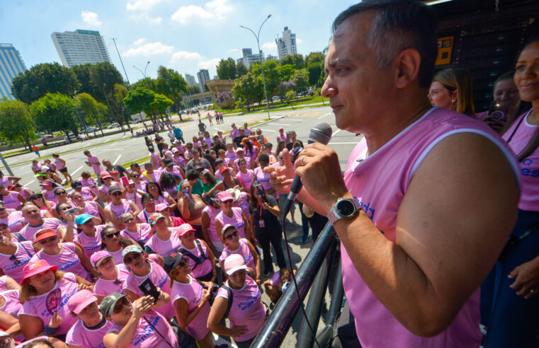 NO DIA DA MULHER, SÃO BERNARDO REÚNE MAIS DE 2.000 PESSOAS EM CAMINHADA E TEM CRIAÇÃO DE SECRETARIA DA MULHER