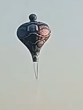 BALÃO CAI SOBRE CASAS NO PARQUE IMIGRANTES NESTE DOMINGO