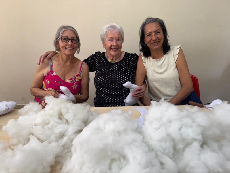 MULHERES DO ABC CONFECCIONAM BONECAS DE PANO E DOAM PARA CRIANÇAS EM SITUAÇÃO DE VULNERABILIDADE