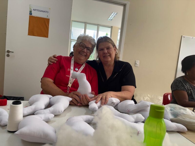 MULHERES DO ABC CONFECCIONAM BONECAS DE PANO E DOAM PARA CRIANÇAS EM SITUAÇÃO DE VULNERABILIDADE