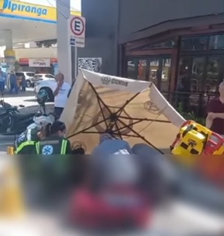 MOTOCICLISTA FICA FERIDO EM ACIDENTE NA AVENIDA KENNEDY