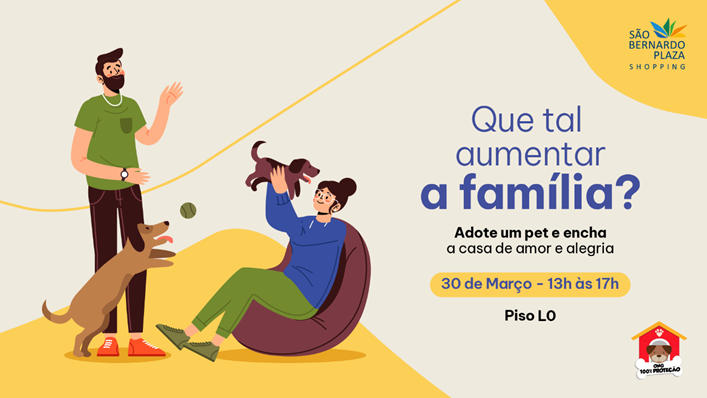 SÃO BERNARDO PLAZA RETOMA AGENDA MENSAL DE EVENTO DE ADOÇÃO DE CÃES E GATOS A PARTIR DE MARÇO DE 2025