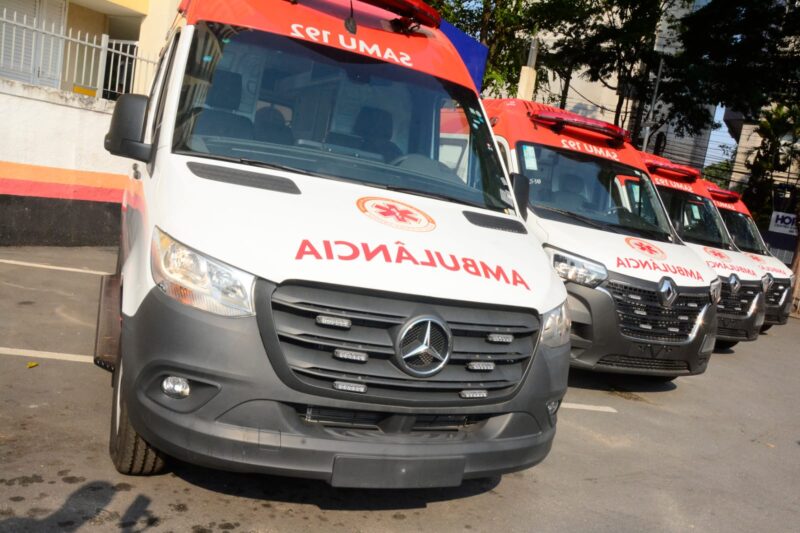 SANTO ANDRÉ RECEBE QUATRO NOVAS AMBULÂNCIAS PARA QUALIFICAR O SAMU